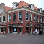 Oude situatie Alkmaar De Laat - De situatie zoals de drie monumentale panden door een retailer betrokken waren